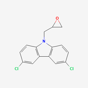 "3,6-Dichloro-9-(Oxiran-2-ylmethy l)-9H-Carbazole " structure, CAS 65679-71-2