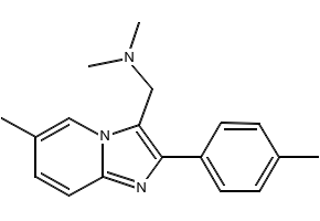 6-Bromo-3-piperazin-1-ylmethyl-2-p-tolyl-imidazo[1,2-a]pyridine structure, CAS 727977-44-8