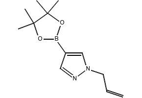 1H-Pyrazole,1-(2-propen-1-yl)-4-(4,4,5,5-tetramethyl-1,3,2-dioxaborolan-2-yl)- structure, CAS 1000801-78-4