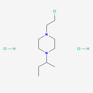 1-(2-Butyl)-4-(2-chloroethyl)piperazine structure, CAS 722491-43-2