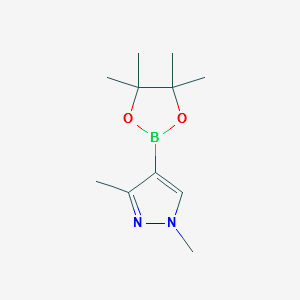 1H-Pyrazole,1,3-dimethyl-4-(4,4,5,5-tetramethyl-1,3,2-dioxaborolan-2-yl)- structure, CAS 1046832-21-6