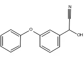 3-PHENOXYBENZALDEHYDECYANOHYDRIN structure, CAS 39515-47-4