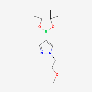 1H-Pyrazole,1-(2-methoxyethyl)-4-(4,4,5,5-tetramethyl-1,3,2-dioxaborolan-2-yl)- structure, CAS 847818-71-7