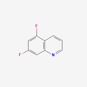 5,7-Difluoroquinoline structure, CAS 34522-72-0