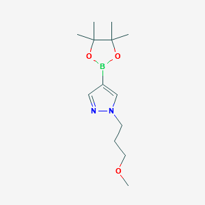 1H-Pyrazole,1-(3-methoxypropyl)-4-(4,4,5,5-tetramethyl-1,3,2-dioxaborolan-2-yl)- structure, CAS 1000801-76-2