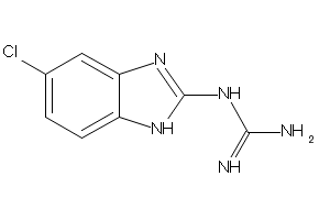 (5-chloro-1H-benzo[d]imidazol-2-yl)guanidine structure, CAS 70590-32-8