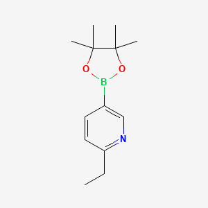 6-ETHYL-3-PYRIDINYLBORONICACIDPINACOLESTER structure, CAS 741709-61-5