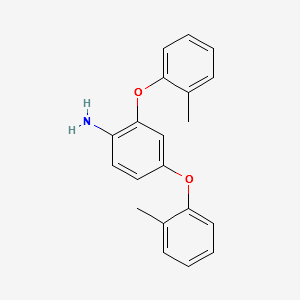 2,5-bis(o-tolyloxy)benzenamine structure, CAS 73637-04-4