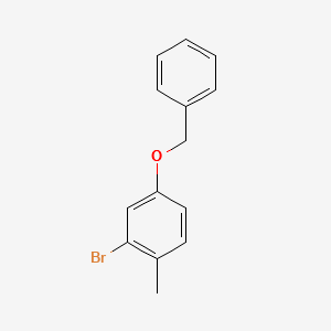 4-(Benzyloxy)-2-bromo-1-methylbenzene structure, CAS 60710-40-9