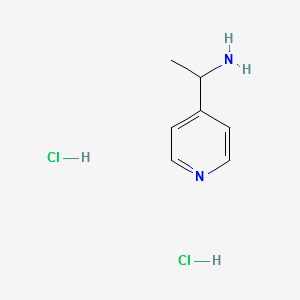 1-(pyridin-4-yl)ethanaminehydrochloride structure, CAS 174132-32-2
