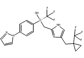 3-(4-Benzhydrylpiperazino)-1,1,1-trifluoro-2-propanol structure, CAS 453557-81-8