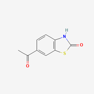 2(3H)-Benzothiazolone,6-acetyl-(9CI) structure, CAS 133044-44-7