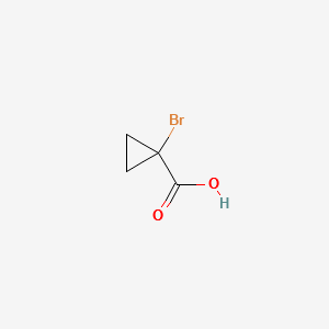 1-Bromocyclopropanecarboxylicacid structure, CAS 89544-84-3