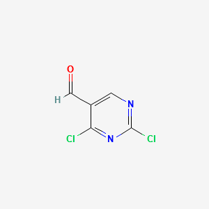 5-Pyrimidinecarboxaldehyde,2,4-dichloro- structure, CAS 871254-61-4