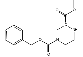 (S)-4-N-Cbz-piperazine-2-carboxylicacidmethylester structure, CAS 225517-81-7