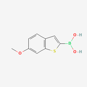 6-METHOXYBENZO[B]THIOPHENE-2-BORONICACID structure, CAS 182133-35-3