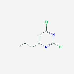 2,6-dichloro-4-n-propylpyrimidine structure, CAS 89938-07-8