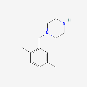 1-(2,5-Dimethylbenzyl)piperazine structure, CAS 104481-67-6