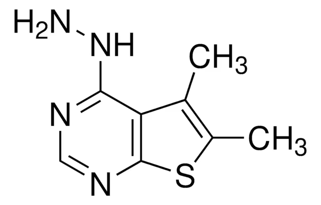 5,6-Dimethyl-4-piperazinothieno[2,3-d]pyrimidine structure, CAS 683274-62-6
