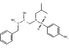 4-AMINO-N-[(2R,3S)-3-AMINO-2-HYDROXY-4-PHENYLBUTYL]-N-ISOBUTYLBENZENE-1-SULFONAMIDE structure, CAS 169280-56-2