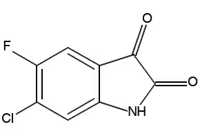 5-Fluoro-6-chloroisatin structure, CAS 96202-57-2