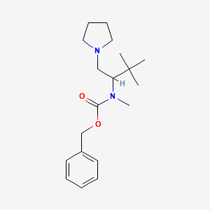(2,2-Dimethyl-1-pyrrolidin-1-ylmethylpropyl)methylcarbamicacidbenzylester structure, CAS 886363-08-2