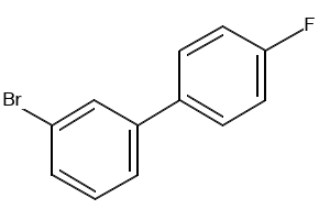 3-Bromo-4'-fluorobiphenyl structure, CAS 10540-35-9