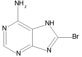 8-bromoadenine structure, CAS 6974-78-3