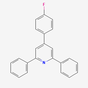 4-(4-Fluorophenyl)-2,6-diphenylpyridine structure, CAS 1498-83-5