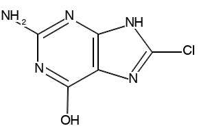 8-CHLOROGUANINE structure, CAS 22052-03-5