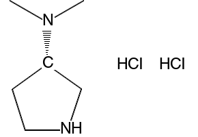 (S)-3-DIMETHYLAMINOPYRROLIDINE2HCL structure, CAS 144043-20-9
