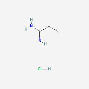 Propioamidinehydrochloride structure, CAS 3599-89-1