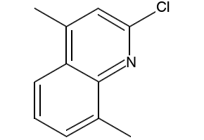 2-Chloro-4,8-dimethylquinoline structure, CAS 3913-17-5