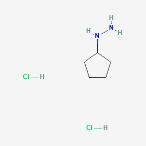 Hydrazine,cyclopentyl-,dihydrochloride structure, CAS 645372-27-6