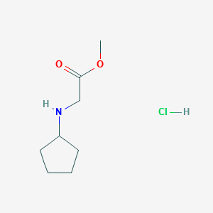 methyl2-(cyclopentylamino)acetatehydrochloride structure, CAS 195877-46-4