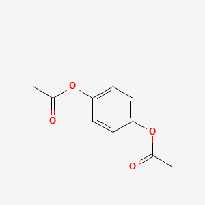 TERT-BUTYLHYDROQUINONEDIACETATE structure, CAS 7507-48-4
