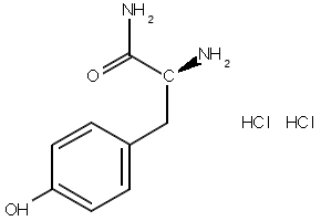 (S)-2-amino-3-(4-hydroxyphenyl)propanamidehydrochloride structure, CAS 4985-46-0