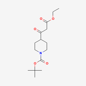 4-(2-ETHOXYCARBONYL-ACETYL)-PIPERIDINE-1-CARBOXYLICACIDTERT-BUTYLESTER structure, CAS 479630-08-5