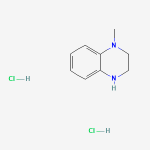 1-Methyl-1,2,3,4-tetrahydro-quinoxaline2HClsalt structure, CAS 1259952-24-3