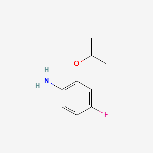"Benzenamine,4-fluoro-2-(1-methylethoxy)- " structure, CAS 148583-65-7