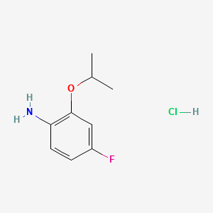 "4-FLUORO-2-ISOPROPOXYANILINEHYDROCHLORIDE " structure, CAS 380430-47-7