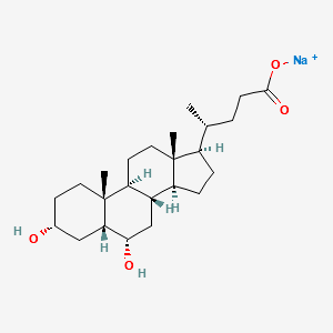 HYODEOXYCHOLICACIDSODIUMSALT structure, CAS 10421-49-5