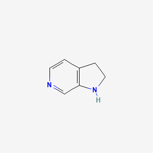 1H-Pyrrolo[2,3-c]pyridine,2,3-dihydro-(9CI) structure, CAS 760919-39-9