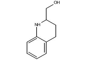 1,2,3,4-Tetrahydro-2-quinolinemethanol structure, CAS 40971-36-6