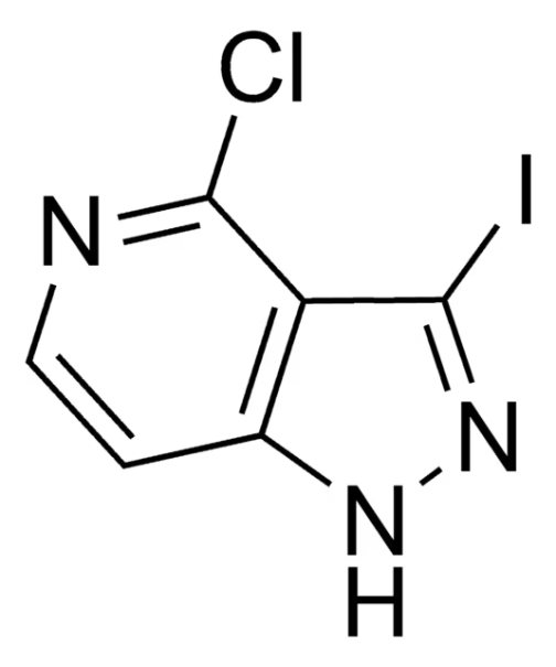4-chloro-3-iodo-1H-pyrazolo[4,3-c]pyridine structure, CAS 1186647-69-7