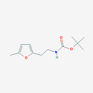 tert-butyl2-(5-methylfuran-2-yl)ethylcarbamate structure, CAS 537041-67-1