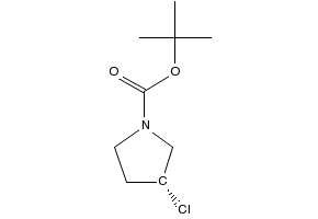 (R)-3-Chloro-pyrrolidine-1-carboxylicacidtert-butylester structure, CAS 1289585-27-8