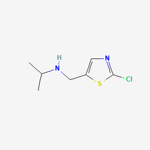 (2-Chloro-thiazol-5-ylmethyl)-isopropyl-amine structure, CAS 1289388-03-9