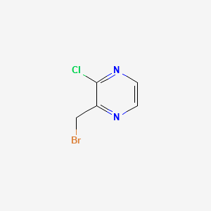 2-Bromomethyl-3-chloro-pyrazine structure, CAS 1289386-07-7
