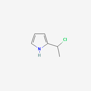 2-(1-Chloro-ethyl)-1H-pyrrole structure, CAS 1289385-09-6
